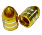 TAMPA VALVULA AL. DOURADO CURTA (10 und.)